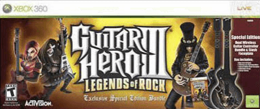 Guitar Hero III Legends of Rock [X-Plorer Guitar Bundle] box art for Xbox 360